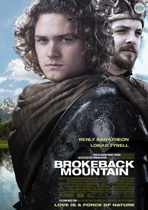 Renly Baratheon and Loras Tyrell - Brokeback Mountain