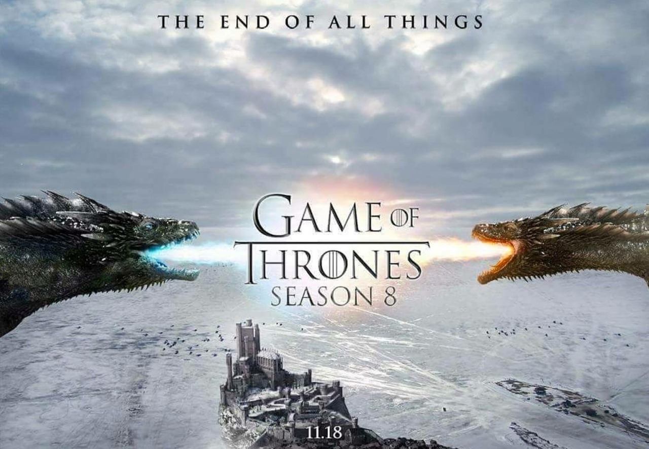 Game Of Thrones S08 - Drogon vs. Viserion Winterfell