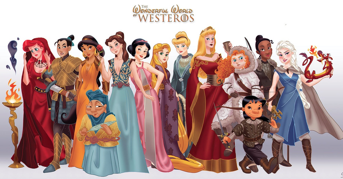 The Princesses Of Westeros - Game Of Thrones Characters Re-Imagined As Disney  Princesses - A Blog Of Thrones